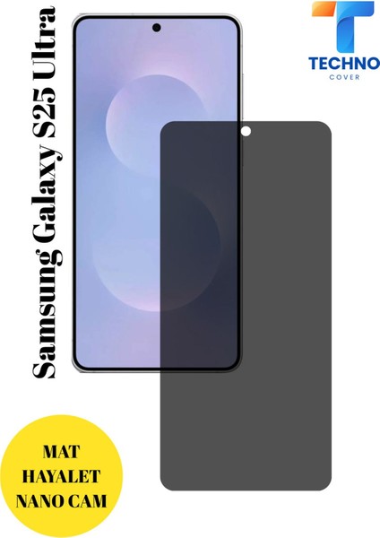 Samsung S25 Ultra Mat Hayalet Nano Cam Darbelere Karşı Dayanıklı Esnek Nano Ekran Koruyucu