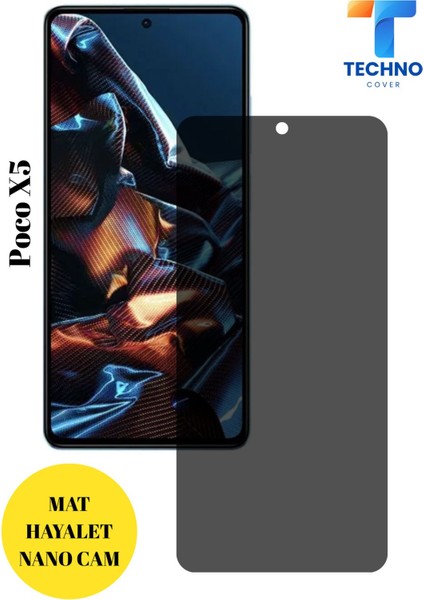 Poco X5 Mat Hayalet Nano Cam Darbelere Karşı Dayanıklı Esnek Nano Ekran Koruyucu