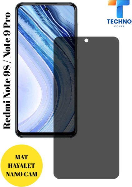 Redmi Note 9s / 9 Pro Mat Hayalet Nano Cam Darbelere Karşı Dayanıklı Esnek Nano Ekran Koruyucu