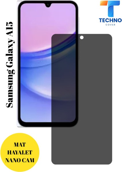 Samsung A15 Mat Hayalet Nano Cam Darbelere Karşı Dayanıklı Esnek Nano Ekran Koruyucu