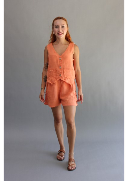 Müslin Düğmeli Yelek fiyatları