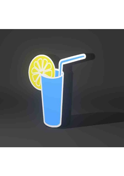 Neon LED Işıklı Milk Drink Kokteyl modelleri