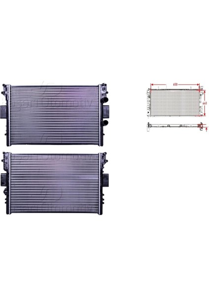 Su Radyatörü - 99488591 Autolux - Iveco Daily 3 Daily Combi Van 29 L 11V 99 ve Sonrası Uyumlu