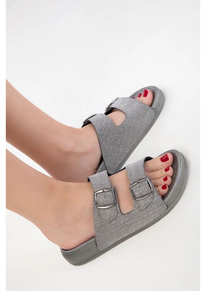 Yazlık Kadın Ortopedik Terlik – Sim Detaylı, Çift Tokalı, Soft Tabanlı Ev Terliği modelleri