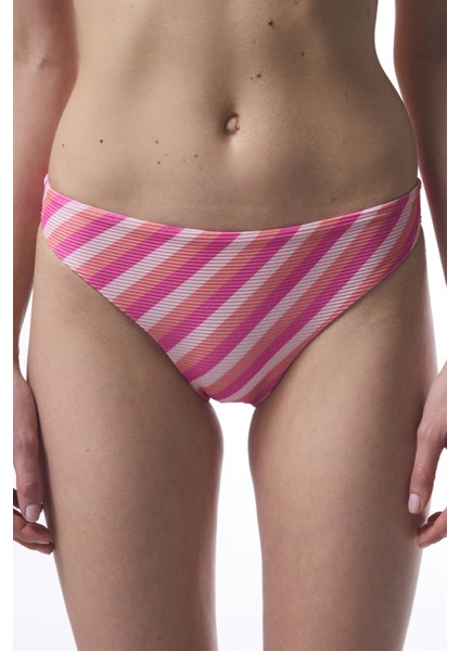 Çizgili Sura Bikini Alt