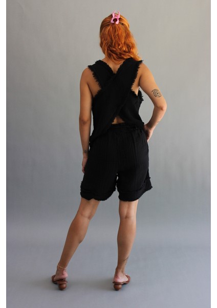 Müslin Saçaklı Şort modelleri