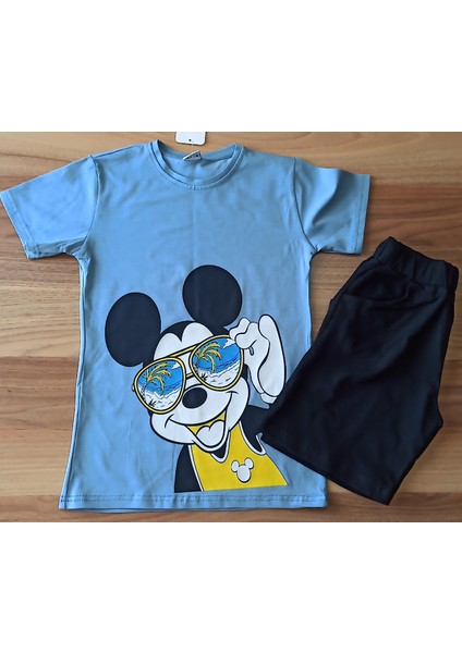 Mickey Baskılı Mavi Takım fiyatları