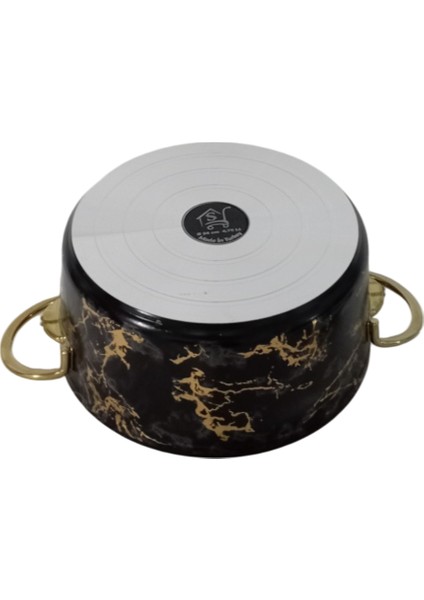 24 cm Desenli Granit Tencere
