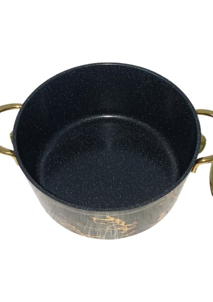 24 cm Desenli Granit Tencere