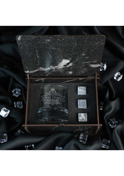 Retro Tasarımlı Isim & Mesaj Yazılı Taşlı Viski Kadehi Seti fiyatları