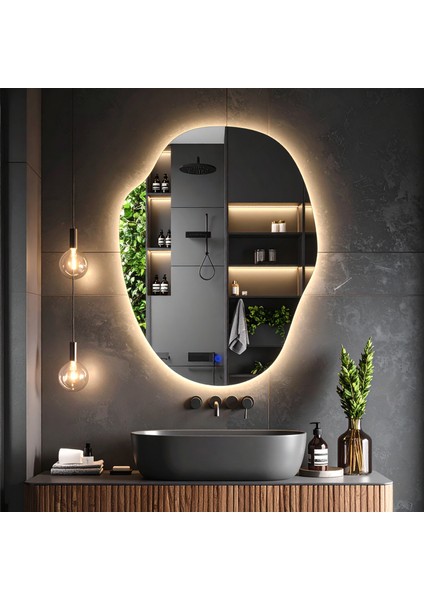 Doravia Günışığı Led'li Lavabo & Banyo Aynası (Dokunmatik Sensörlü)