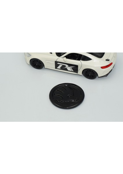 Skoda Direksiyon 43MM Siyah Logo Amblem Arma modelleri