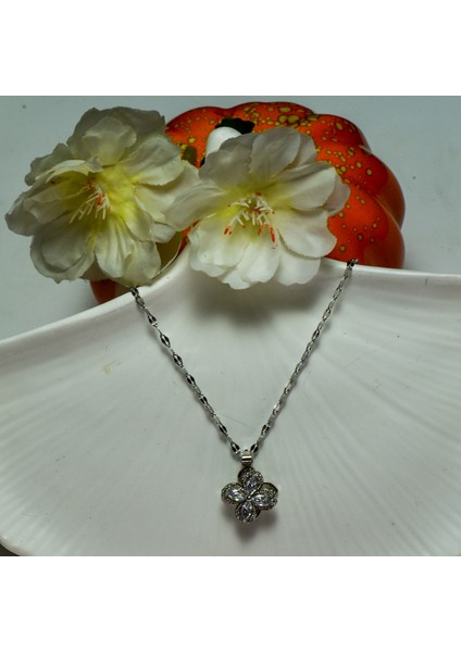 Chainbysilver Çelik Gümüşrengi Oynarlı Sallantılı Kolye modelleri
