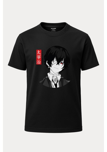 Osamu Dazai Baskılı Bungou Stray Dogs Tişört - Anime T-Shirt