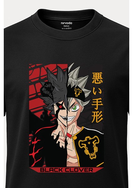 Asta Black Clover Baskılı Tişört - Anime T-Shirt fırsatları