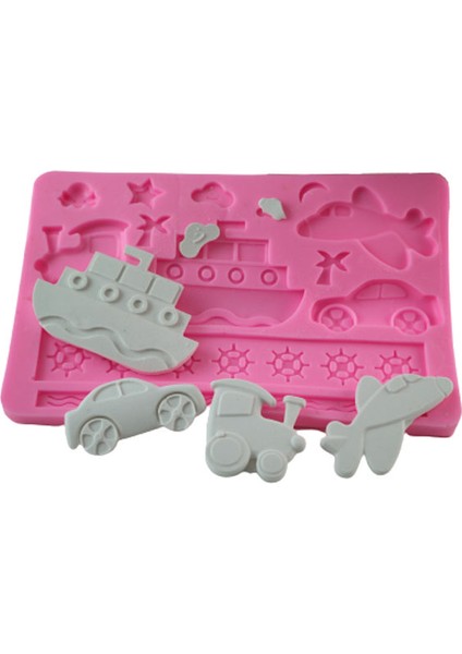 Araba Uçak Vapur Traktör Bulut Yıldız Silikon Kalıp K-1124 modelleri