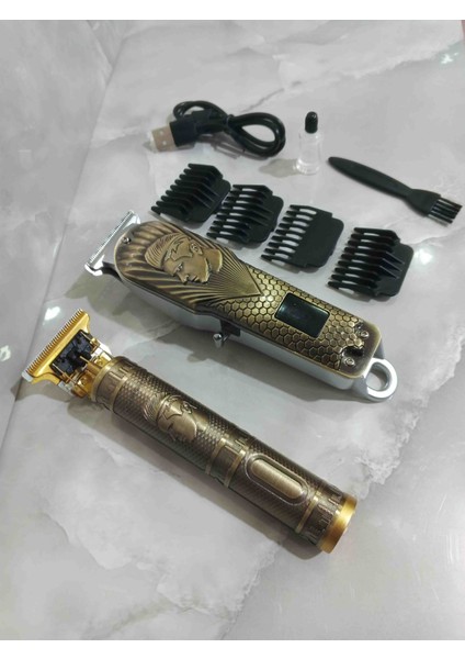 2 Set Tıraş Makinası Dearlınk Geniş Ağızlı ve Ince Ağız Berber Kuaför