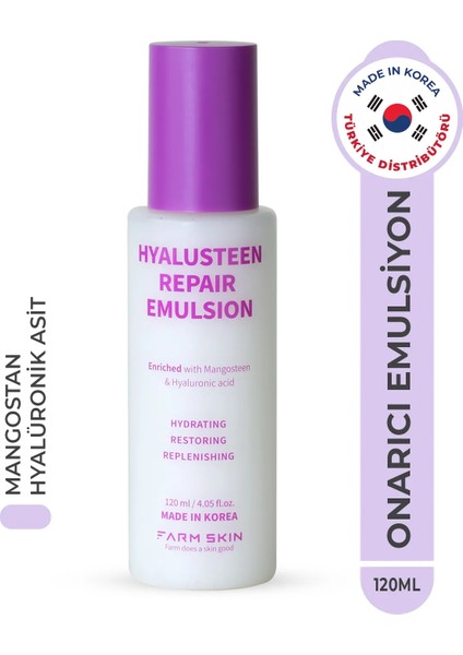Hyalusteen Repair Emulsion Cilt Nemlendirici Onarıcı ve Yenileyici Emülsiyon Krem Kore 120ML