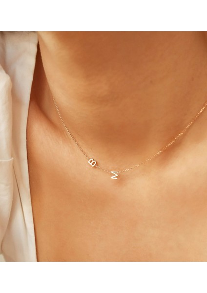 Harf 14 Ayar Altın Kolye