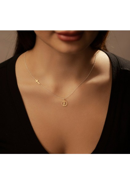 Haç 14 Ayar Altın Kolye