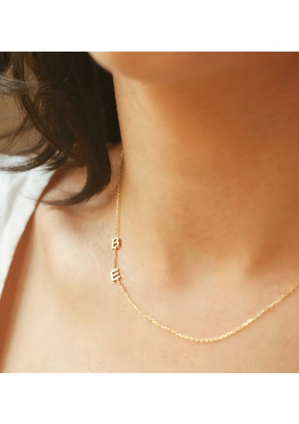 Harf 14 Ayar Altın Kolye