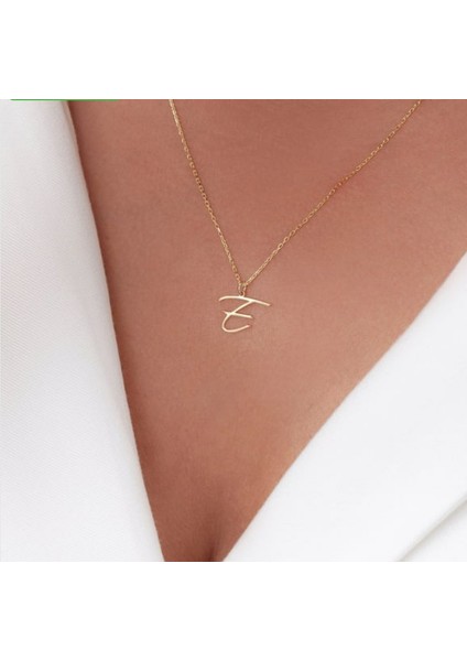 Harf 14 Ayar Altın Kolye