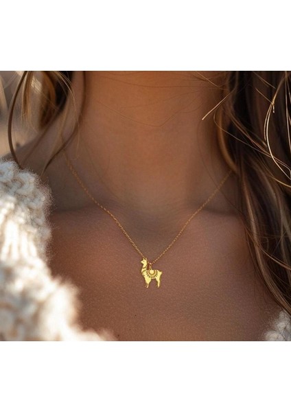 Deve 14 Ayar Altın Kolye