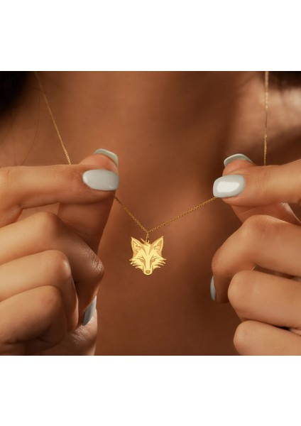 Tilki 14 Ayar Altın Kolye