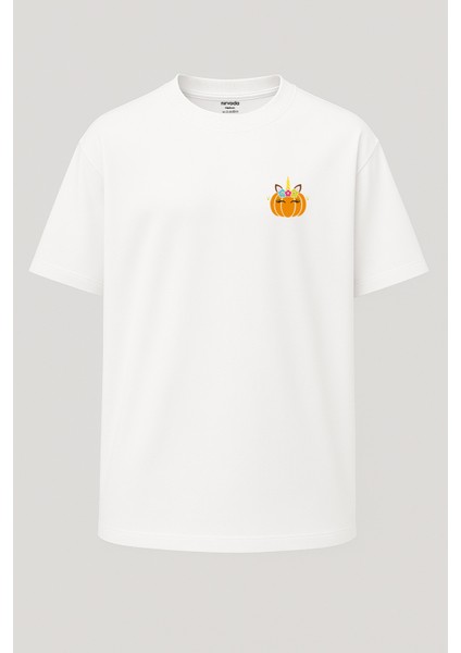 Oversize Balkabağı Unicorn Unisex Tişört