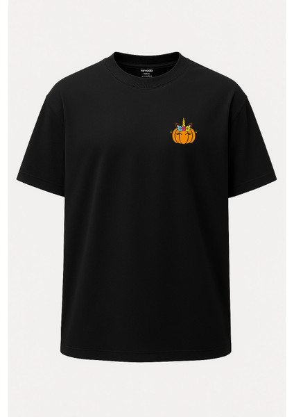 Oversize Balkabağı Unicorn Unisex Tişört