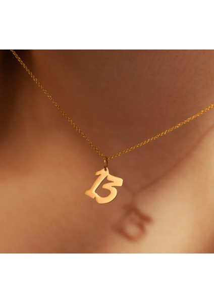 Sayı 14 Ayar Altın Kolye