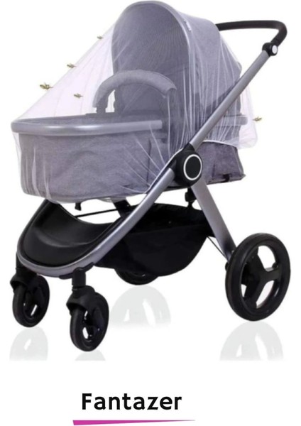 Premium Sinek Örümcek Böcek Karşı Koruma Mikro Delik Tak Çıkar 100X80X80 Bebek Arabası Cibinliği modelleri