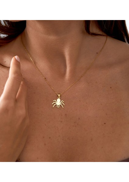 Akrep 14 Ayar Altın Kolye