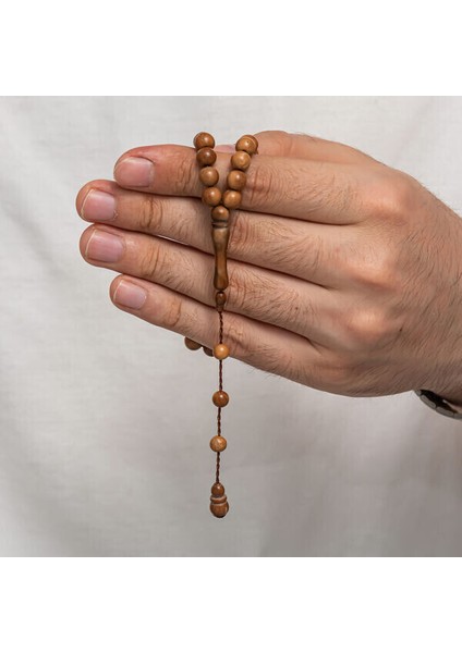 Sıkma Kehribar 925 Ayar Gümüş Tesbih