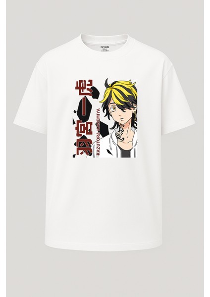 Oversize Kazutora Hanemiya Tokyo Revengers Baskılı Unisex Tişört