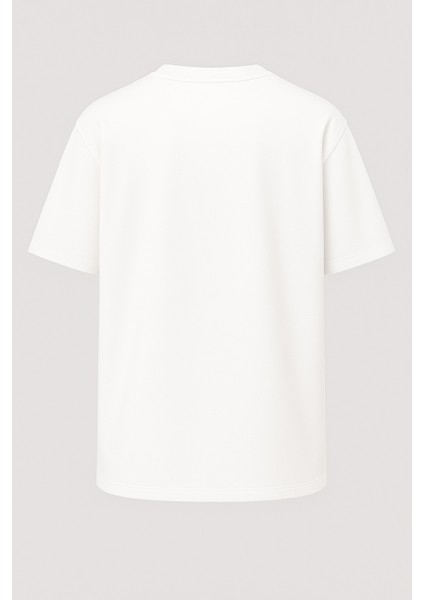 Oversize Kalp Atışı Satranç Baskılı Unisex Tişört