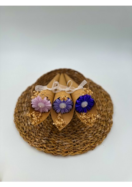 Çiçek Buketi Mum modelleri