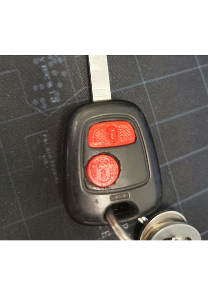 Yedek Araba Anahtarı Düğmeleri: Citroen C1 / Toyota Aygo / Peugeot 107 T3033249
