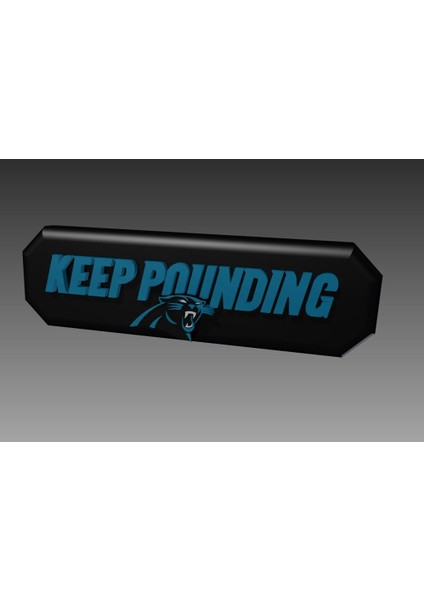 Carolina Panthers'ın "vurmaya Devam Edin" Pankartı (Plastik Aparattır!!!)