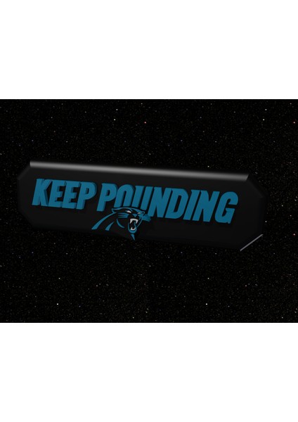 Carolina Panthers'ın "vurmaya Devam Edin" Pankartı (Plastik Aparattır!!!)