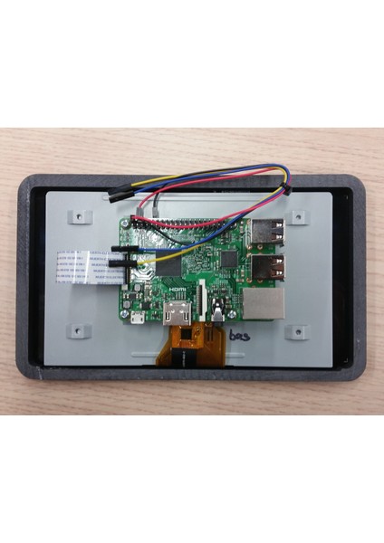 Yüze Montaj Için Raspberry Pi 7" Dokunmatik Ekran Tamponu (Plastik Aparattır!!!)