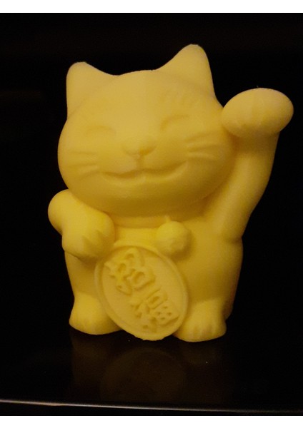 Maneki-Neko -Şanslı Kedi- (Katı/dolu) (Plastik Aparattır!!!) indirimleri