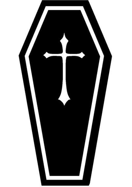 Tabut Buzdolabı Mıknatısı - Cadılar Bayramı (Plastik Aparattır!!!)