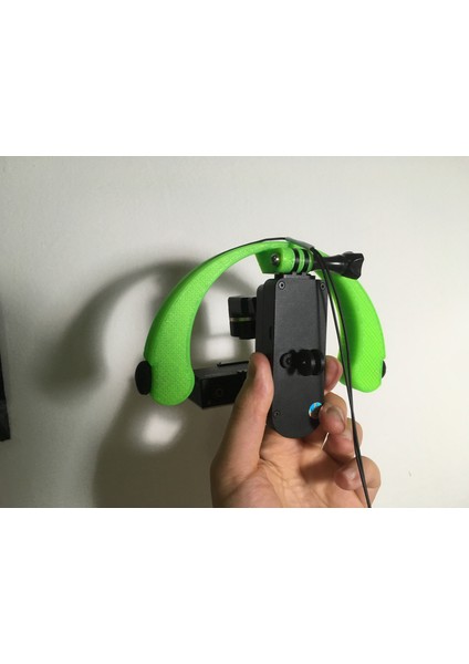 Feiyu Giyilebilir Gimble Için Çift Kulaklı Mikrofonlar Gopro Montajı (Plastik Aparattır!!!)