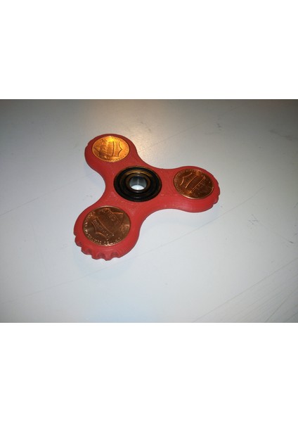 Pennies'i Ağırlık Olarak Kullanan Fidget Spinner (Plastik Aparattır!!!)