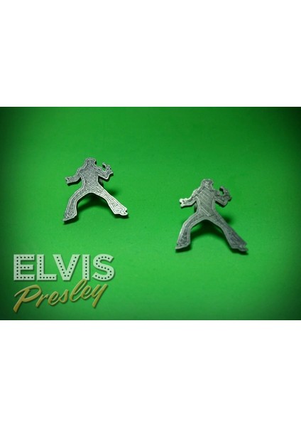 Elvıs Presley Küpe/pin (Plastik Aparattır!!!)