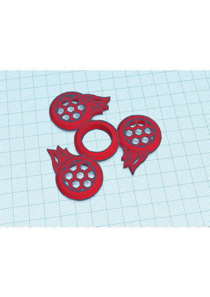 Futbol Topu Fidget Spinner (Plastik Aparattır!!!)