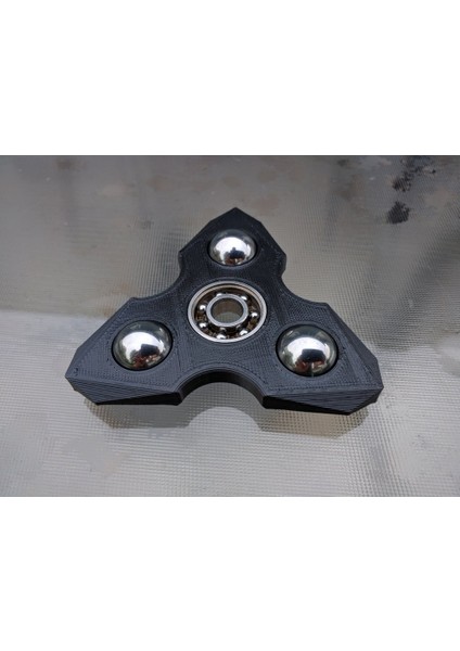 Çelik Top Karşı Ağırlıkları ile Üç Fidget Spinner (Plastik Aparattır!!!)
