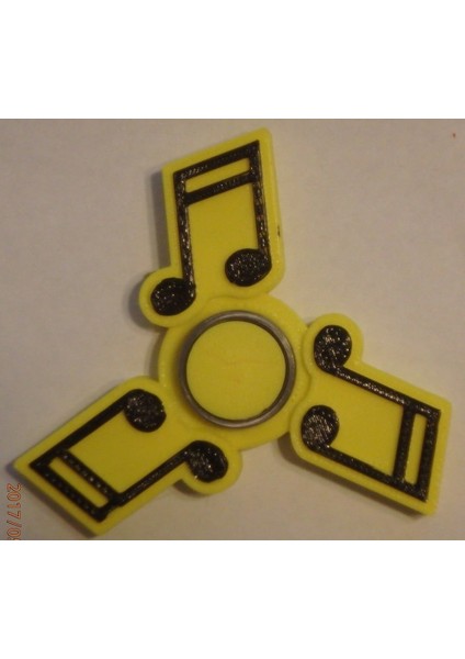 Müzik Notları Fidget Spinner - WINGNUT2K (Plastik Aparattır!!!)