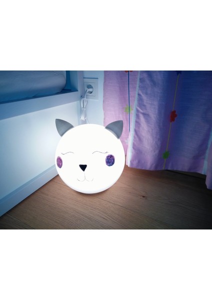 Kedi Masa Lambası (Ikea Fado Hack) (Plastik Aparattır!!!)